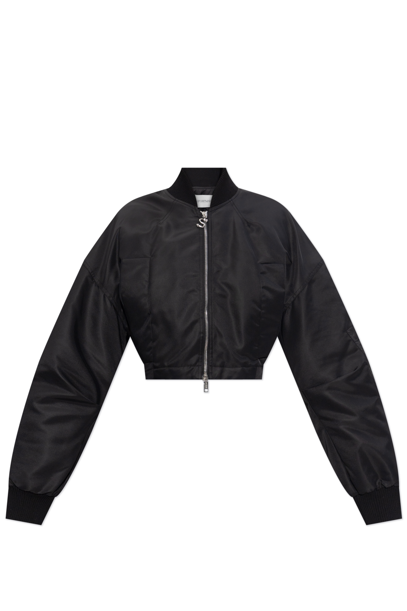コート SPORTMAX AVENUE - Drip-proof twill bomber jacket Waterproof twill bomber jacket, black | Sportmax